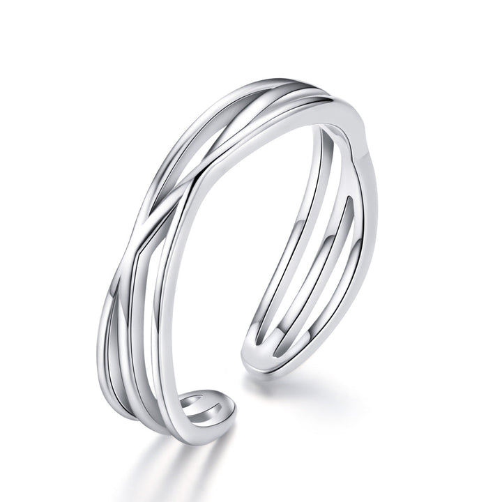 S925 Sterling Silver Ring 0.4cm Width