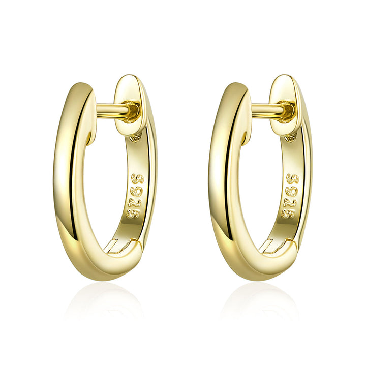 925 Sterling Silver Plated Black Gold Earrings for Women