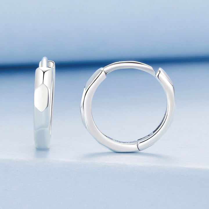 925 Sterling Silver Earrings 1.3*0.3cm for Women