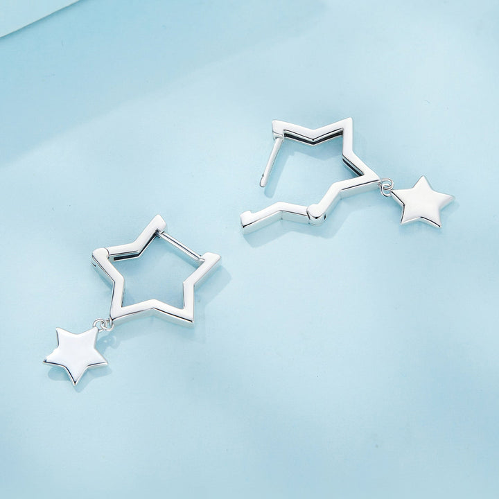925 Sterling Silver Earrings 25*8mm for Women
