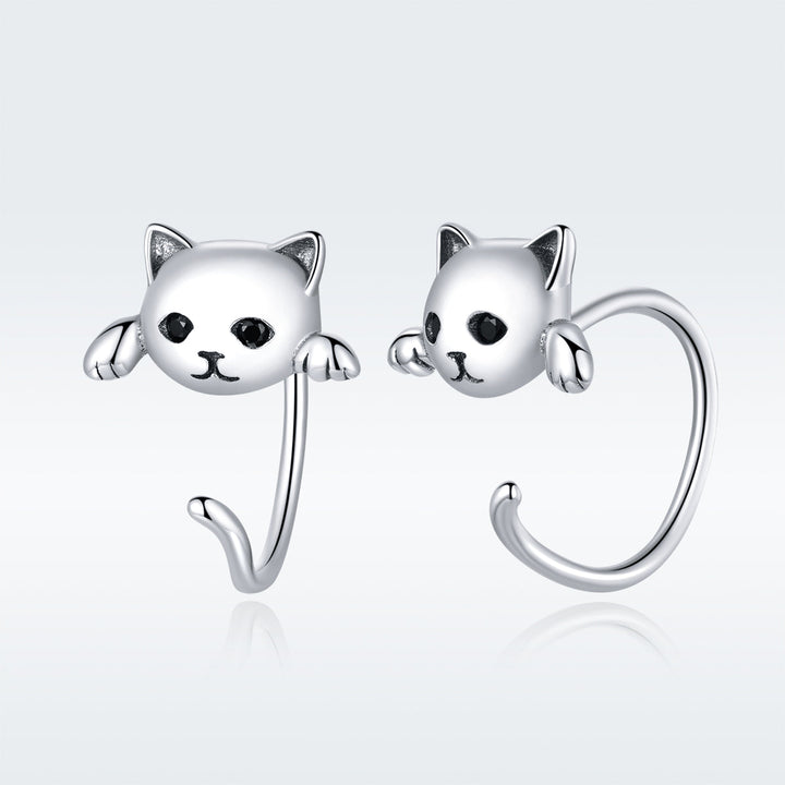 925 Sterling Silver Earrings with Pavé Setting and CZ Stones