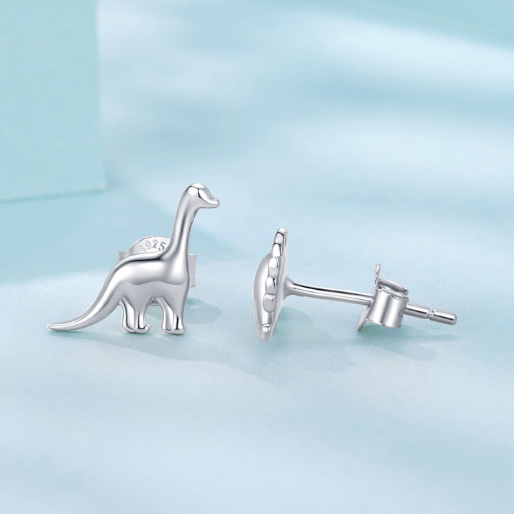 925 Sterling Silver Earrings with Oxidized Finish, 1.1*1cm &amp; 1.2*0.6cm for Women