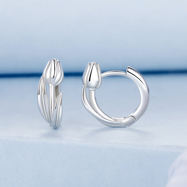 925 Sterling Silver White Gold Plated Earrings for Women
