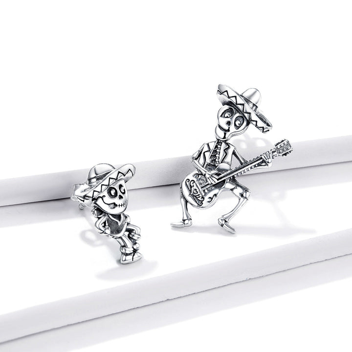 S925 Oxidized Silver Earrings Size 1.5*1cm, 2.4*1.3cm for Women