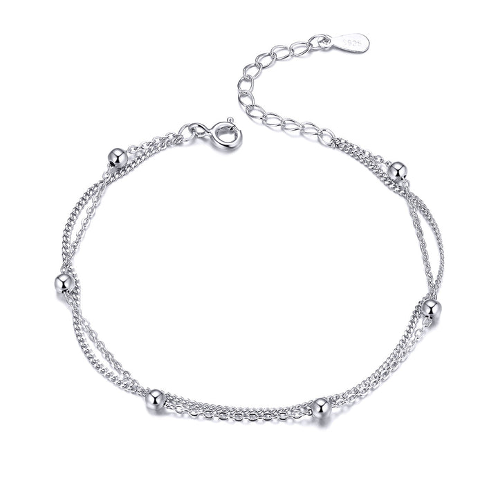925 Sterling Silver Adjustable 19cm Bracelet for Women