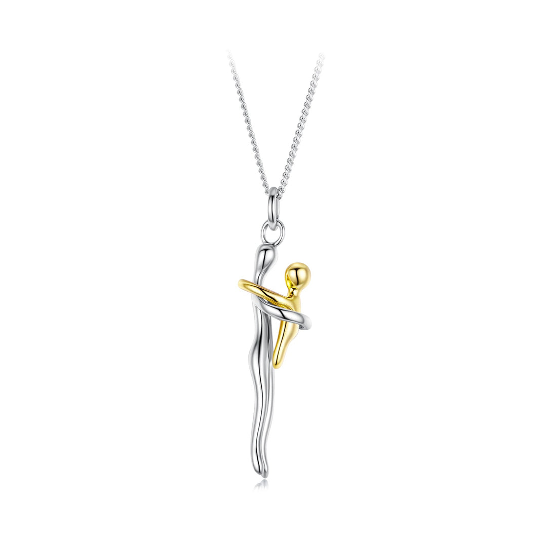 925 Sterling Silver and Gold Plated Necklace with Adjustable Length for Women
