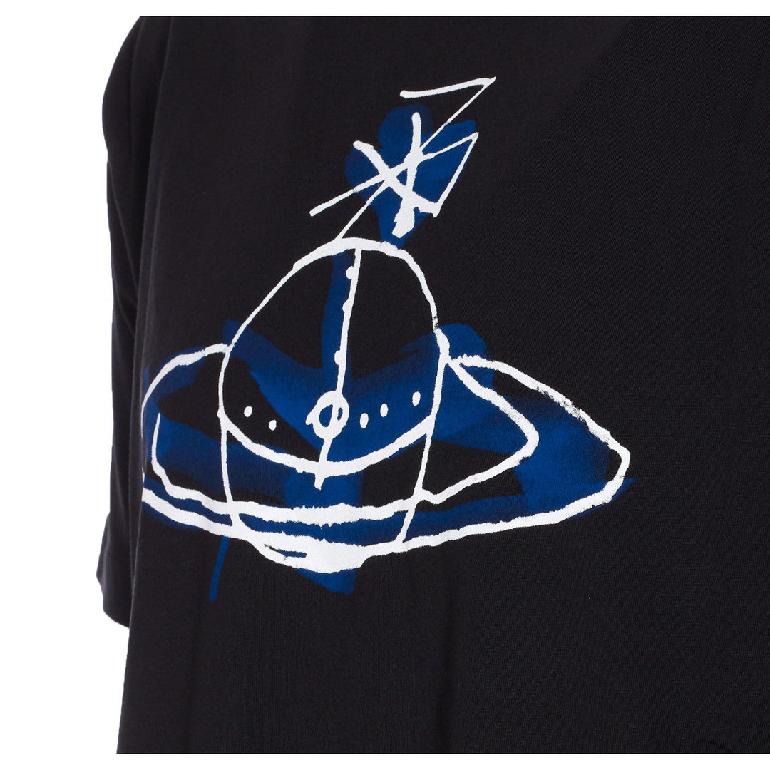 Vivienne Westwood Men Drawn Orb Logo Classic T-Shirt