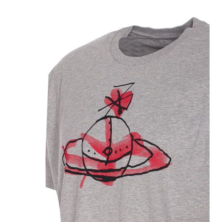 Vivienne Westwood Men Drawn Orb Logo Classic T-Shirt