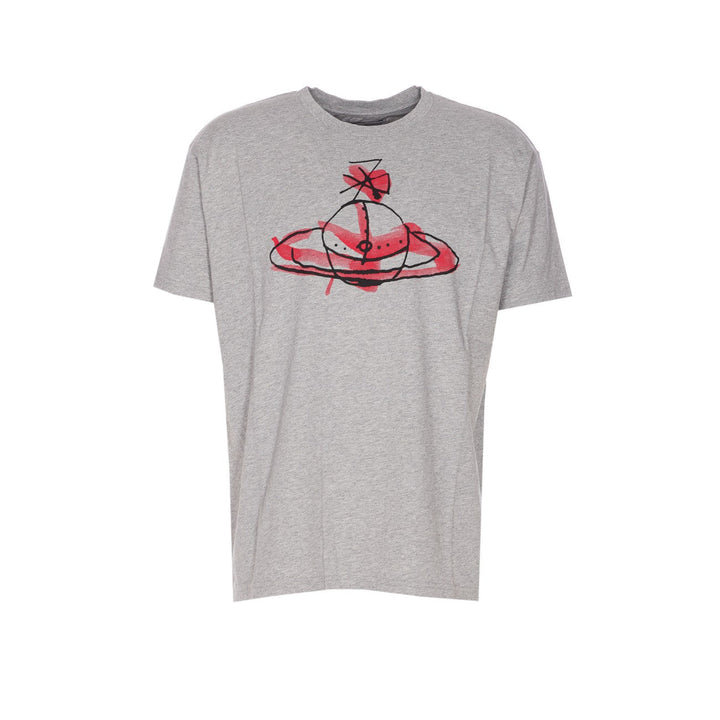Vivienne Westwood Men Drawn Orb Logo Classic T-Shirt