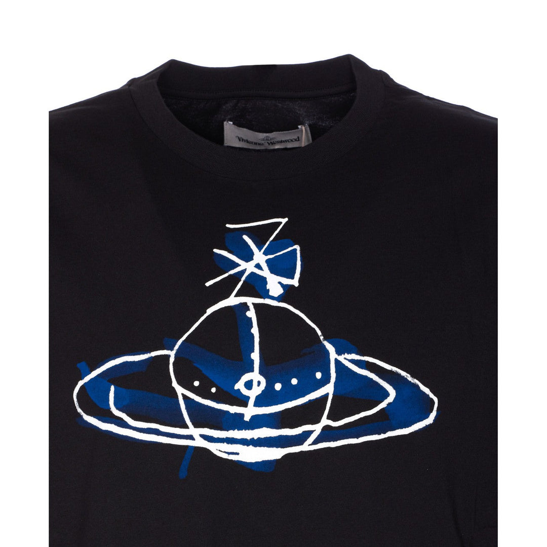 Vivienne Westwood Men Drawn Orb Logo Classic T-Shirt