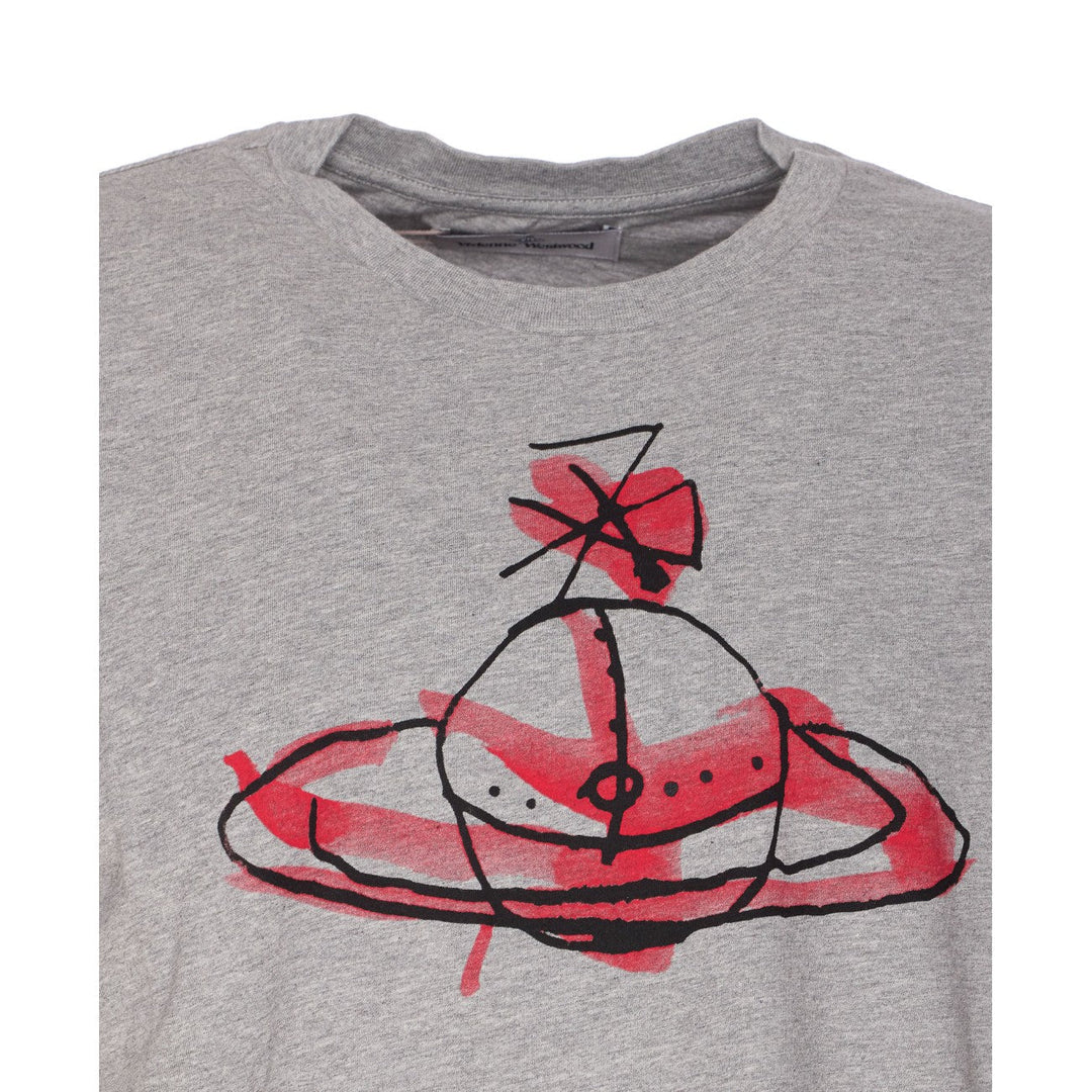 Vivienne Westwood Men Drawn Orb Logo Classic T-Shirt