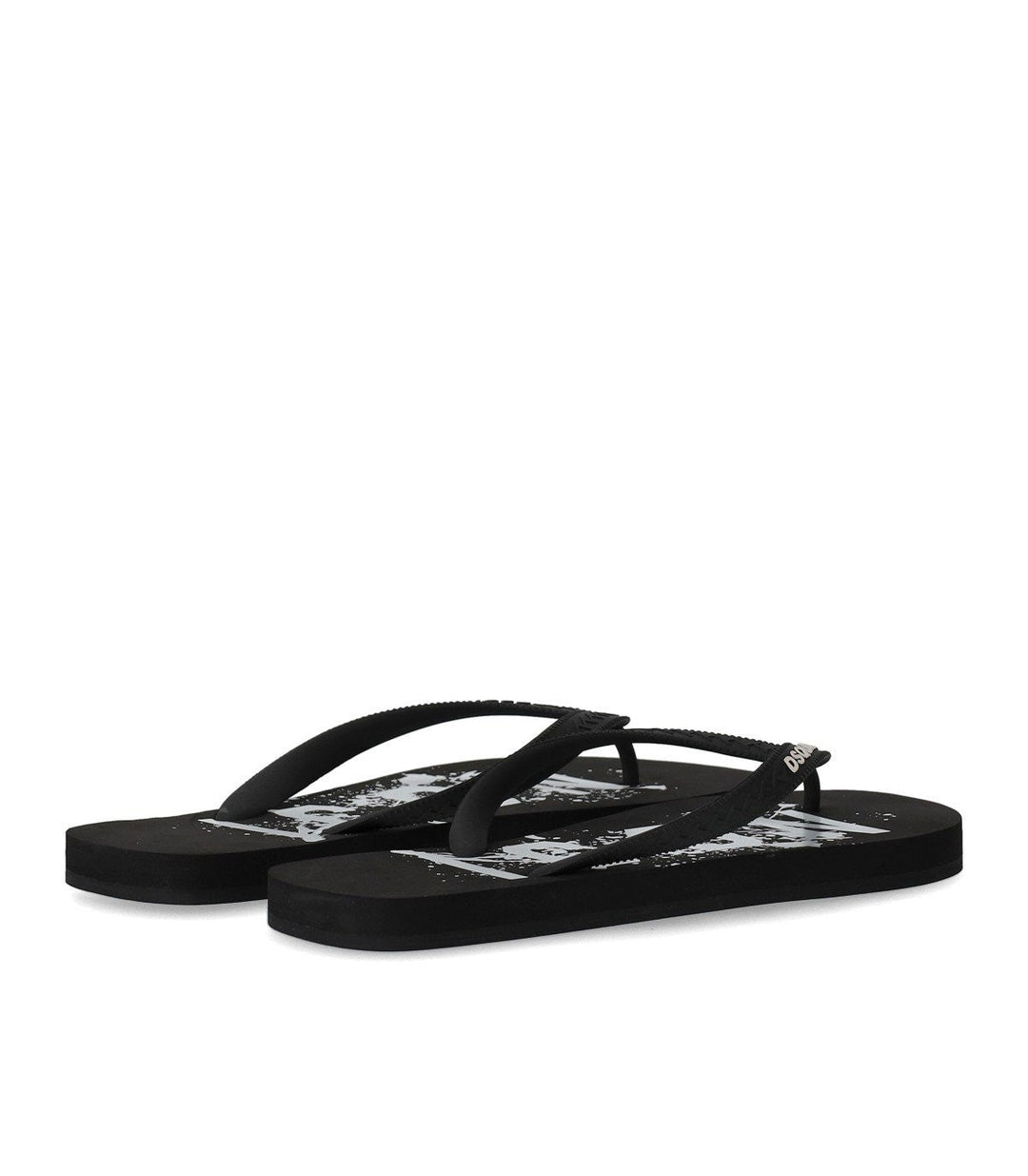 Dsquared2 Icon Splash Black Flip Flops