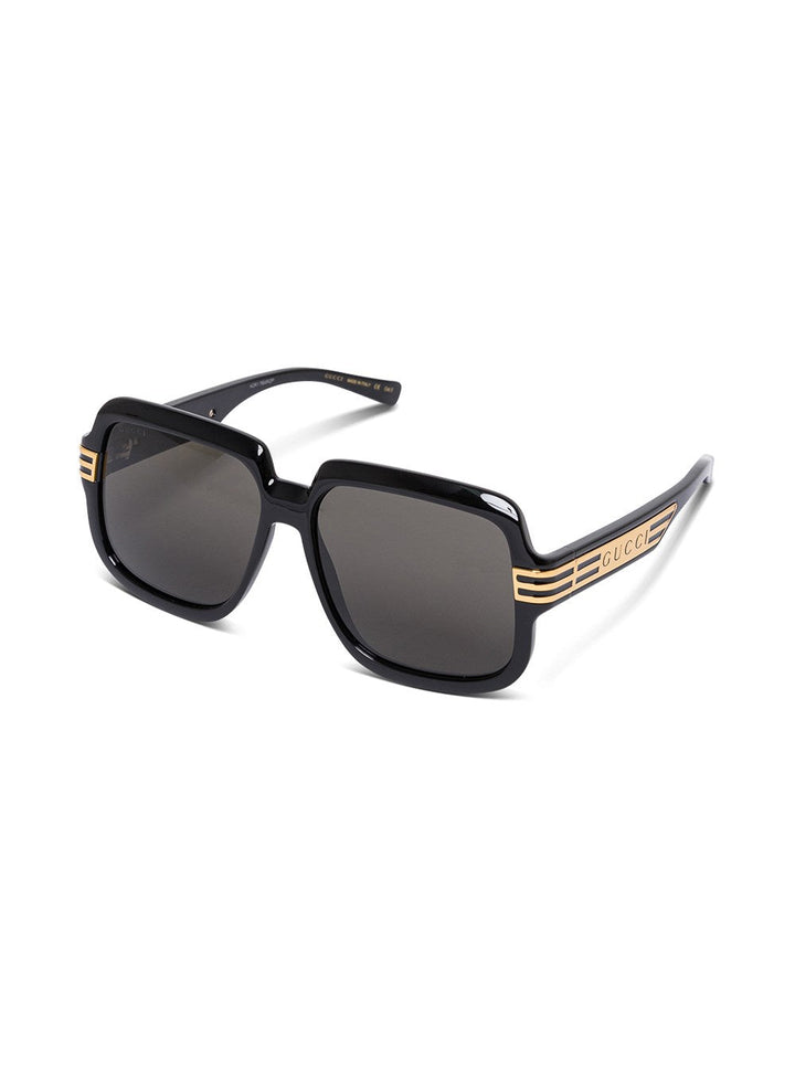 Gucci Women Square Black Sunglasses