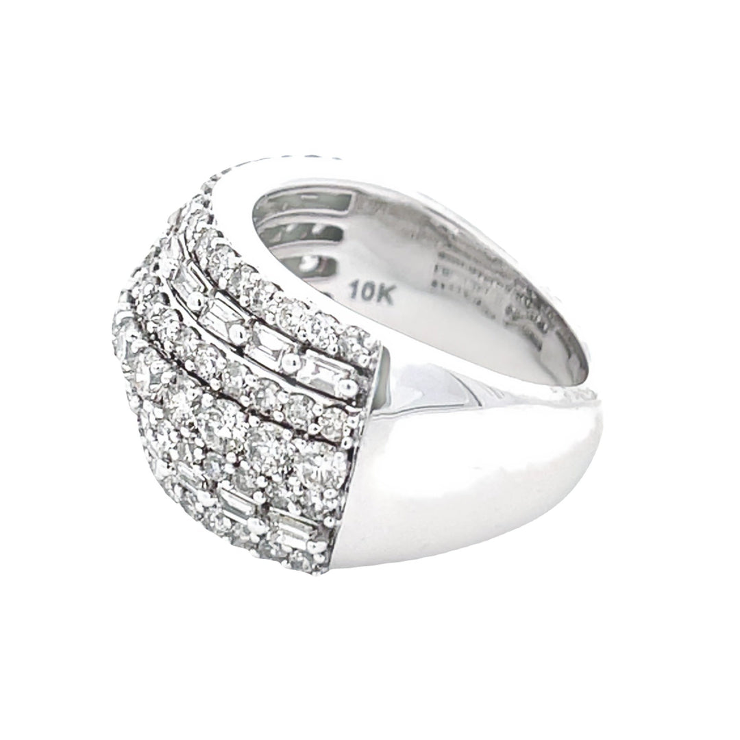3.00ct Diamond Wedding Band Ring 10KT White Gold