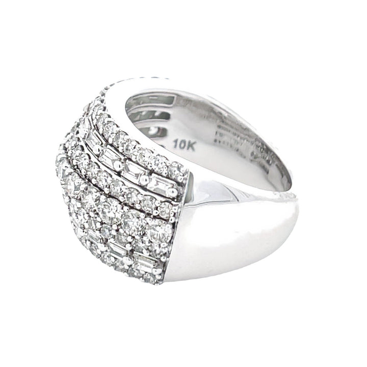3.00ct Diamond Wedding Band Ring 10KT White Gold