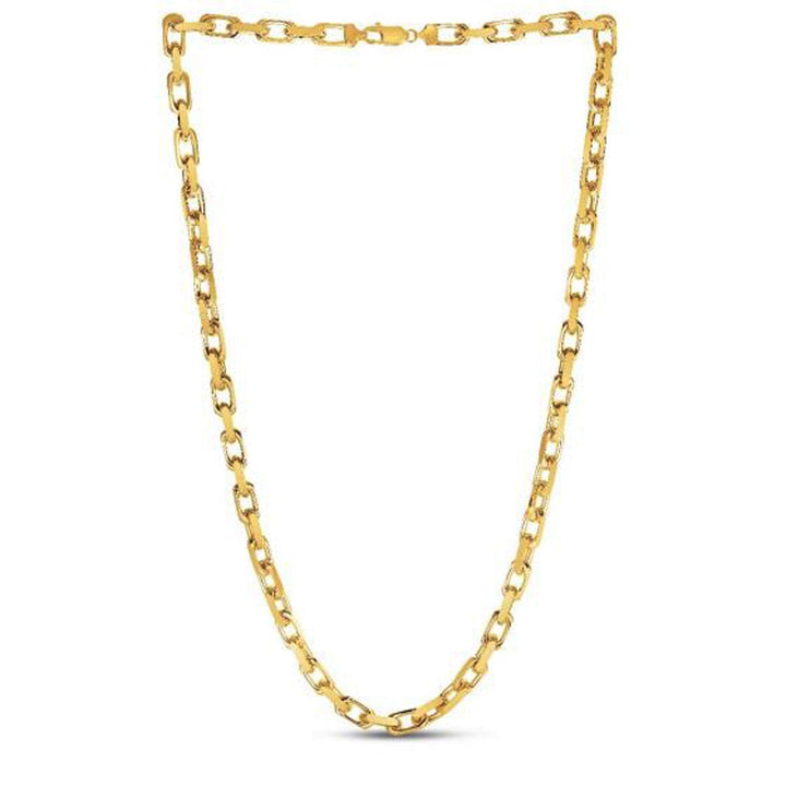 14k Yellow Gold French Cable Link Chain (6.10 mm)