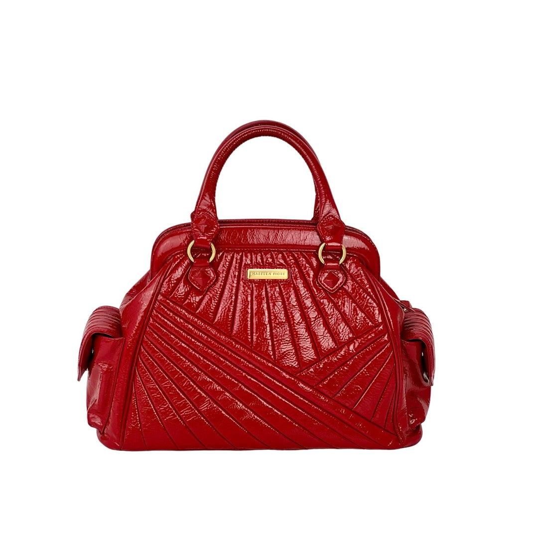 Isabella Fiore Red Patent Leather Hand bag - luxury bags - stylish red patent leather handbag.