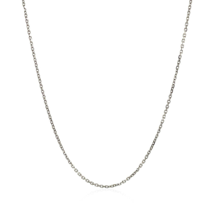 18k White Gold Cable Chain 1.1mm