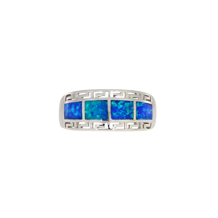 Created Opal Ring Sterling Silver