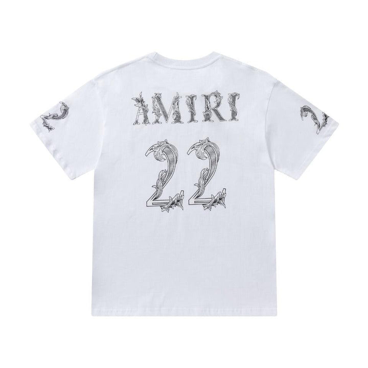 Amiri 22 White T-Shirt Without Collar