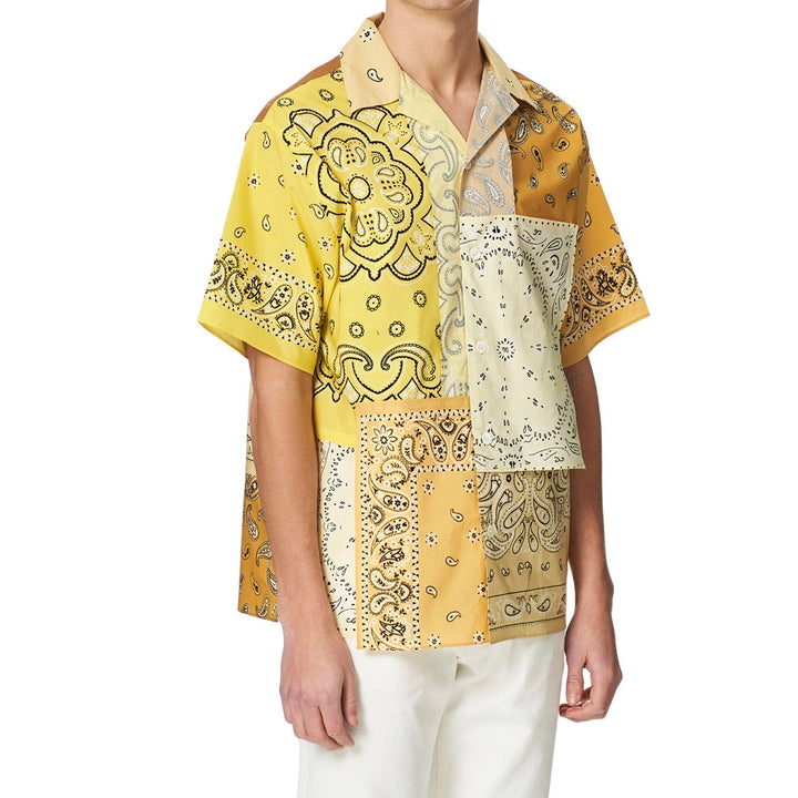 Kenzo Patchwork Short Sleeves Shirt Men