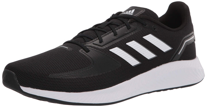 adidas Mens Runfalcon 2.0 Running Shoe Black/White/Grey 11