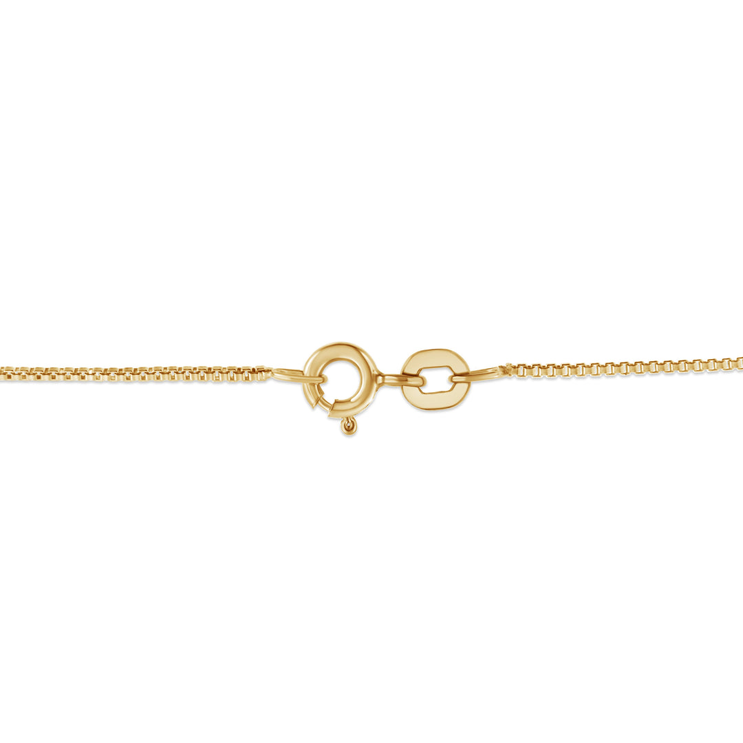 14K Yellow Gold 2.00 Cttw Brilliant Round-Cut Diamond 7 Stone Flower Cluster 18" Pendant Necklace (H-I Color, SI2-I1 Clarity)