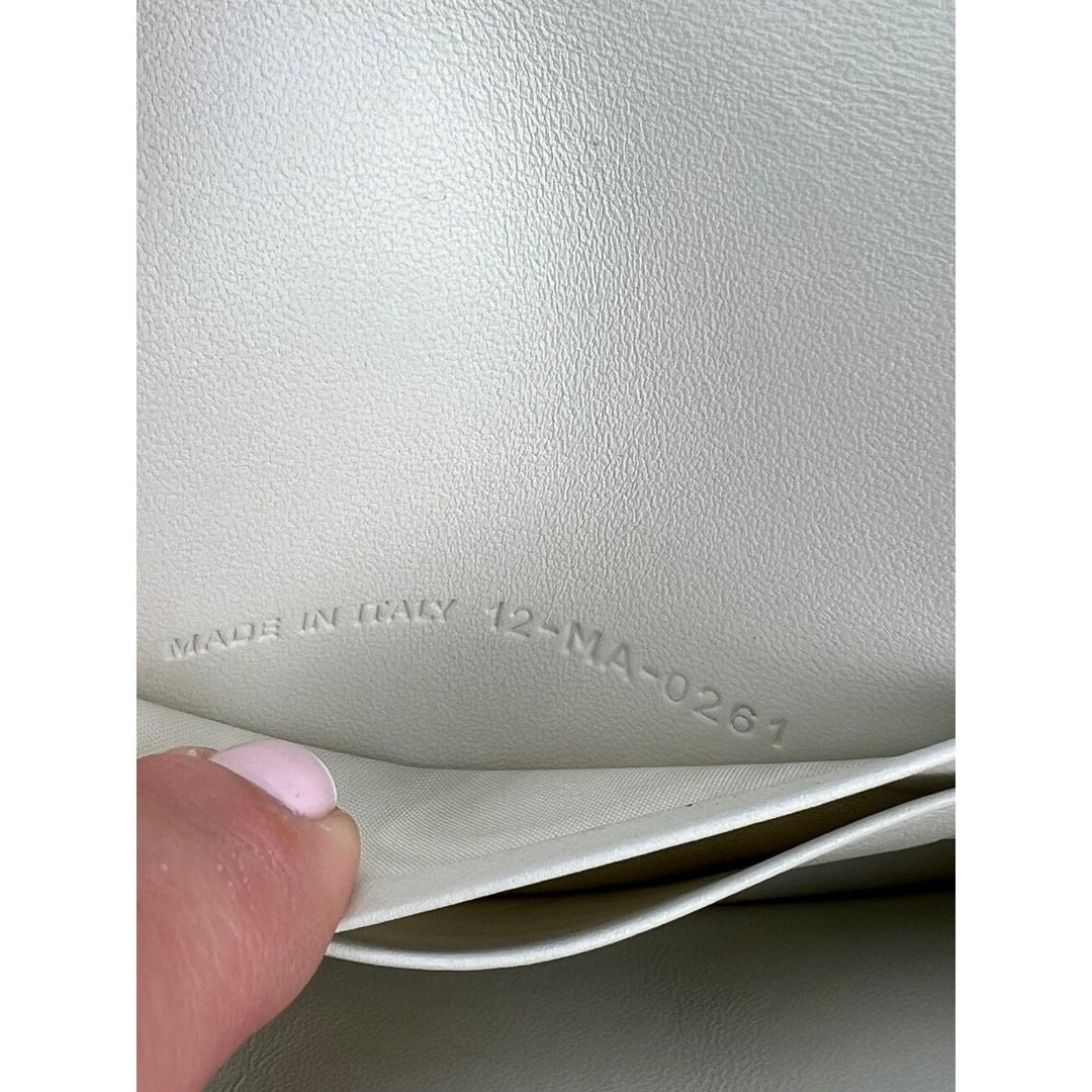 Christian Dior Caro Cannage white leather belt bag clutch – STORE 7994