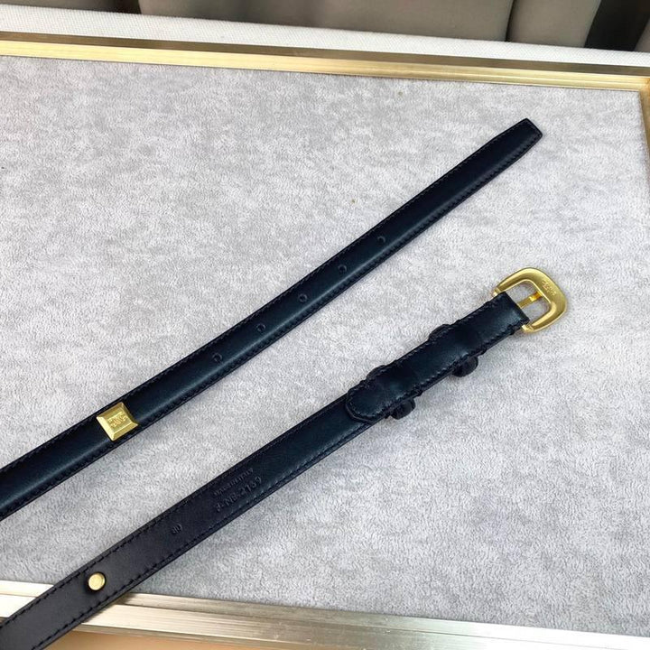 Celine Women Gold Buckle Belt &
