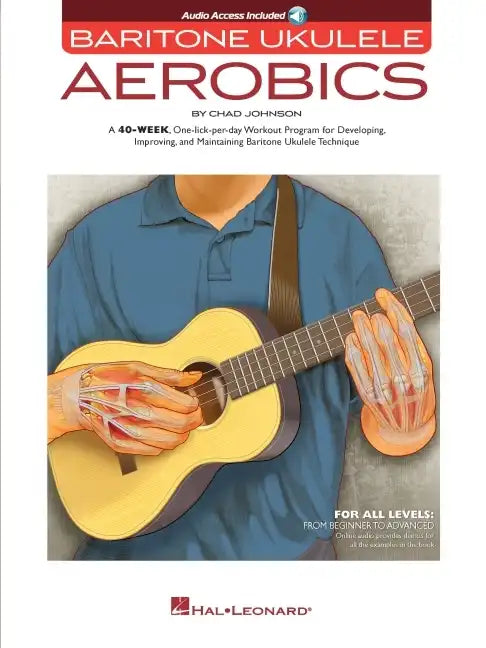Baritone Ukulele Aerobics Book/Online Audio - Paperback