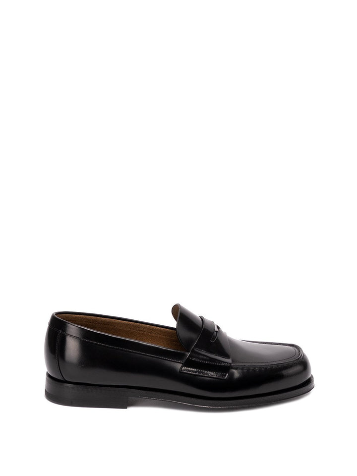Prada Men Brushed Leather Loafers