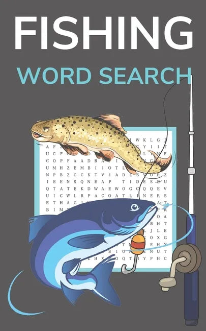 Fishing Word Search: Puzzle Book for Adults 5x8 Inches Pocket Size - Paperback