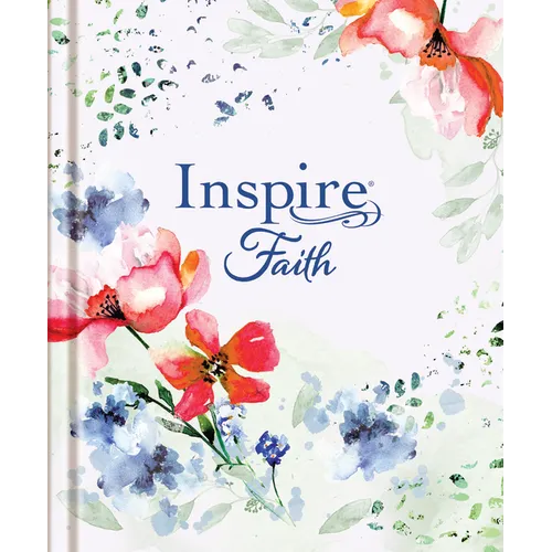 Inspire Faith Bible Large Print, NLT (Hardcover, Wildflower Meadow, Filament Enabled): The Bible for Coloring & Creative Journaling - Hardcover