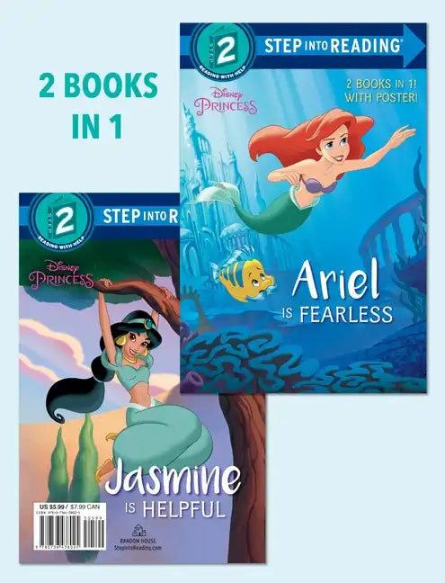 Ariel Is Fearless/Jasmine Is Helpful (Disney Princess) - Paperback
