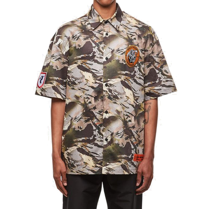 Heron Preston Camouflage Popline Shirt Men