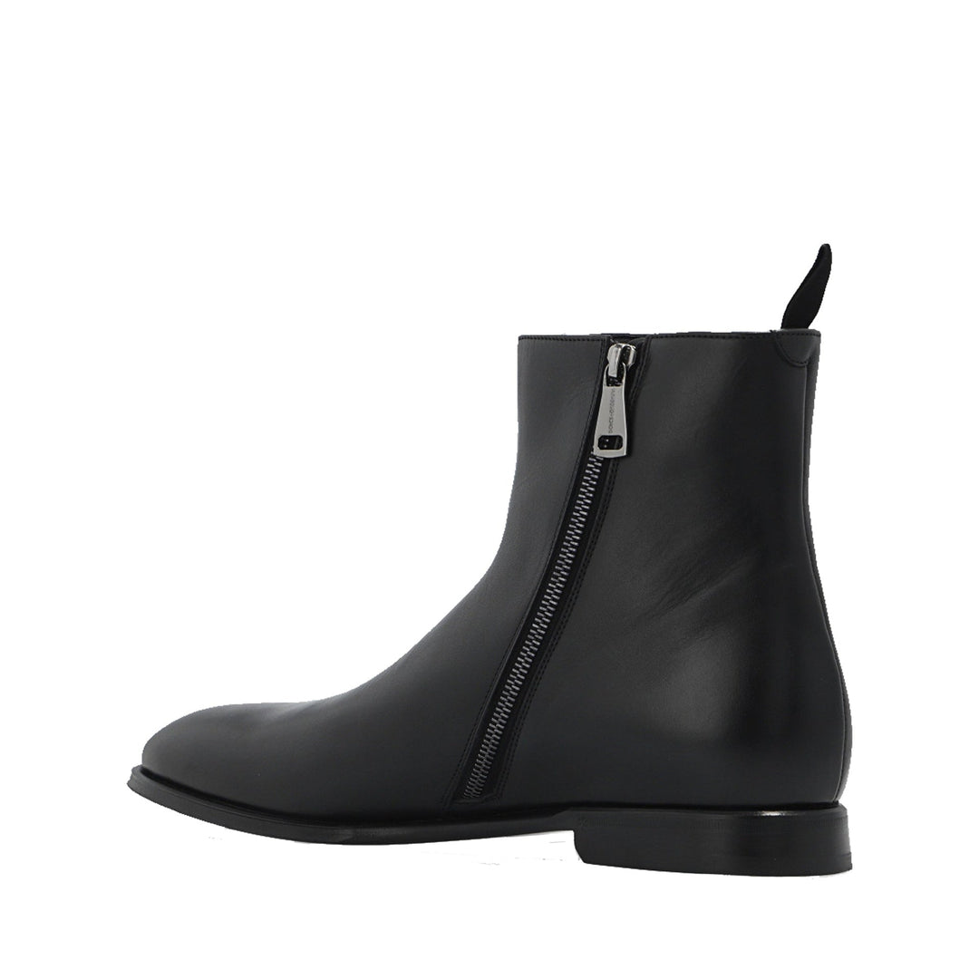 Dolce &amp; Gabbana Leather Ankle Boots