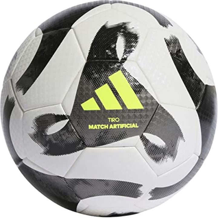 adidas Unisex-Adult Tiro League Art Ball White/Black/Iron Metallic/Solar Yellow 5