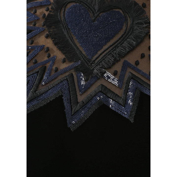 Fendi Fur Trim Velvet Midi Dress Women