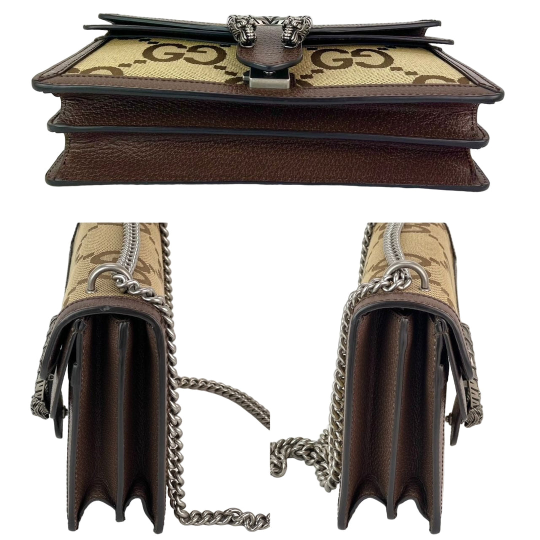 Gucci Dionysus Small Jumbo GG Canvas Beige Shoulder Bag