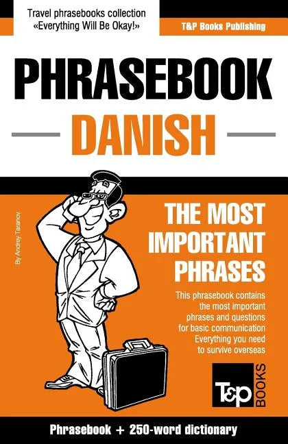 English-Danish phrasebook and 250-word mini dictionary - Paperback