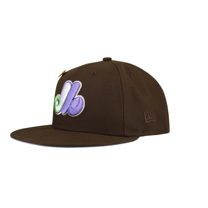 Montreal Expos Brown Olympic Stadium Patch 59Fifty Fitted Hat