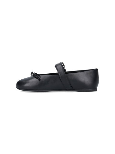Miu Miu Men Ballet Shoes With Strap Detail