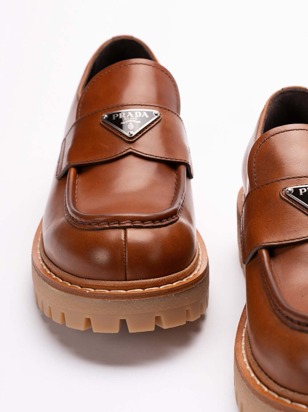 Prada Men Leather Loafers