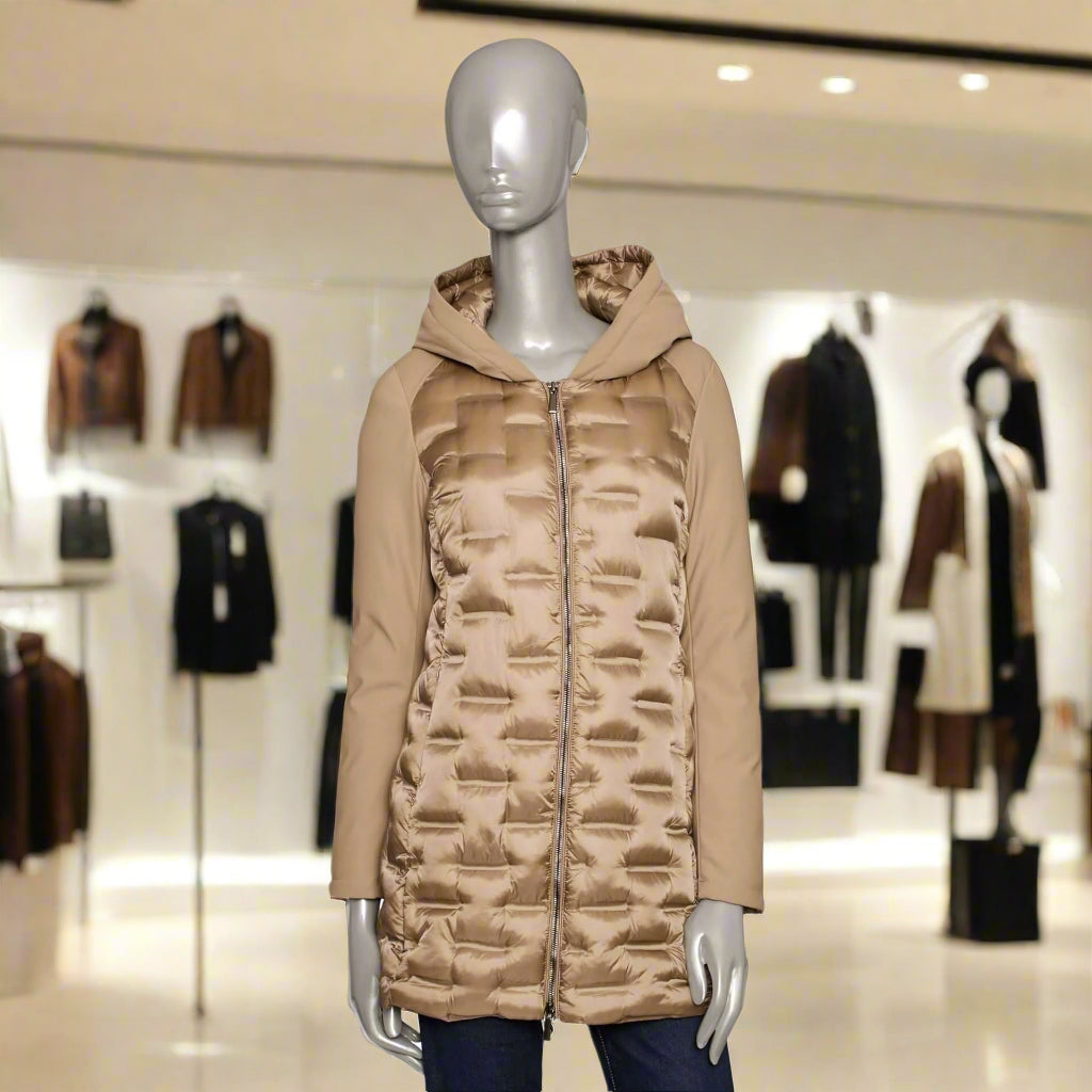 Comfortable Italian designed coats & jackets in mid, 3/4 and hooded designs