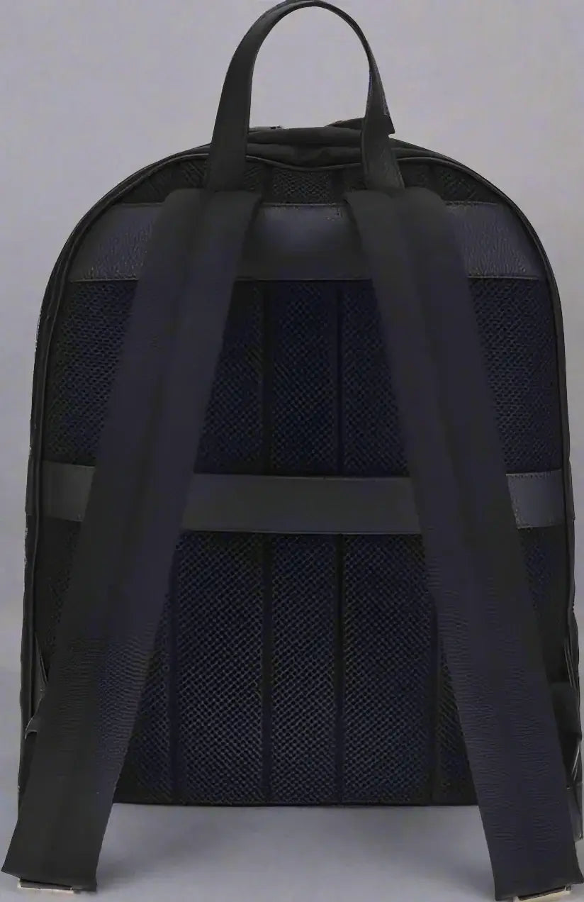 FERRAGAMO men's black single handle Nylon Backpack