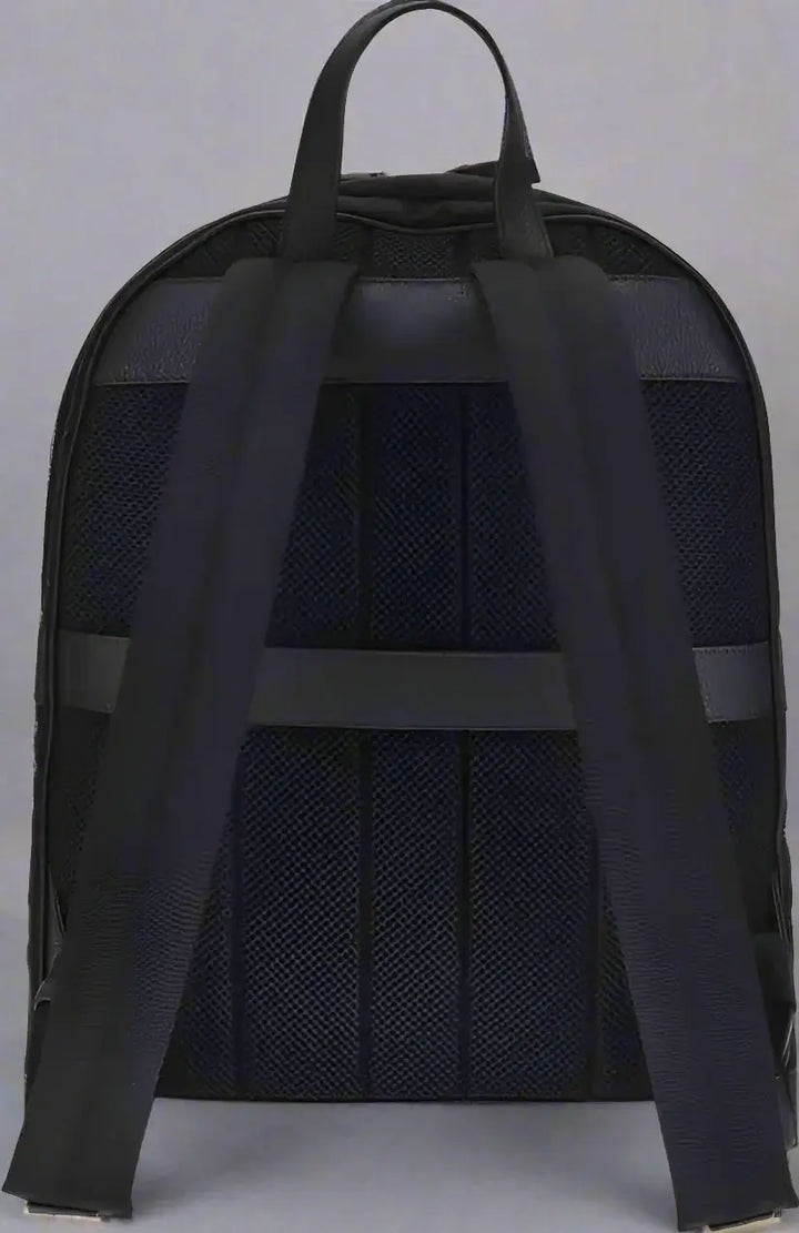 FERRAGAMO men's black single handle Nylon Backpack