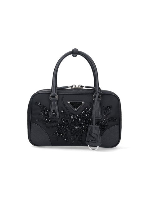 Prada Women Rhinestone Handbag