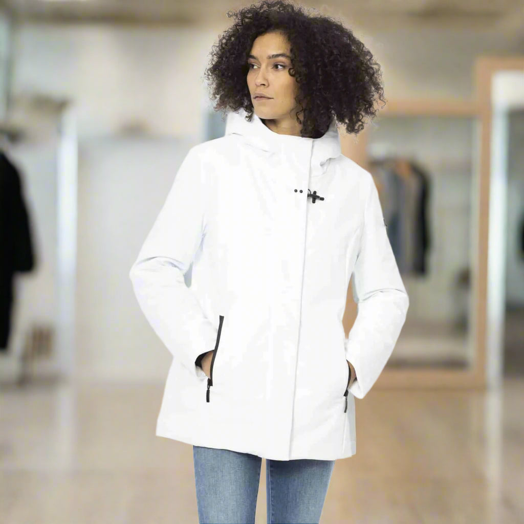 Comfortable Italian designed coats & jackets in mid, 3/4 and hooded designs
