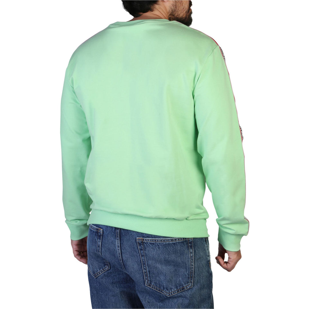 Moschino men's green side logo runner Sweatshirts