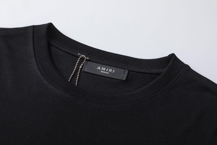 Amiri Black T-Shirt Without Collar